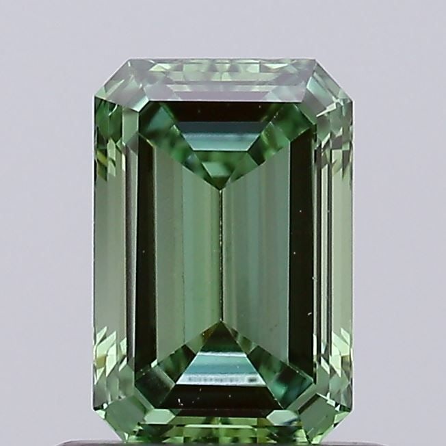 Loose Diamond - EMERALD 0.64ct Fancy Vivid Green VS1 (1 of 1)