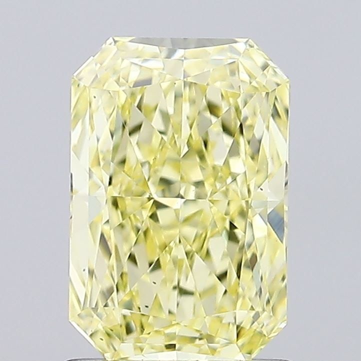Loose Diamond - RADIANT 1.24ct Fancy Intense Yellow VS1: Loose Diamond - RADIANT 1.24ct Fancy Intense Yellow VS1 Source: This is a real non-mined Diamond that has been grown in a lab Shape: RADIANT Carats: 1.24 Color: Fancy Intense Yellow Certification: IGI