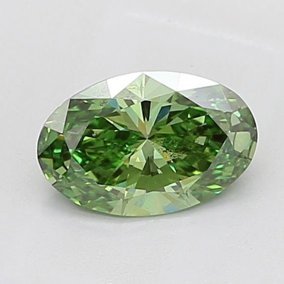 Loose Diamond - OVAL 1.51ct Fancy Vivid Green SI1: Loose Diamond - OVAL 1.51ct Fancy Vivid Green SI1 Source: This is a real non-mined Diamond that has been grown in a lab Shape: OVAL Carats: 1.51 Color: Fancy Vivid Green Certification: IGI Video: