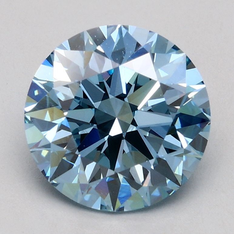 Ideal Loose Diamond - ROUND 1.57ct Fancy Blue VS1: Ideal Loose Diamond - ROUND 1.57ct Fancy Blue VS1 Source: This is a real non-mined Diamond that has been grown in a lab Shape: ROUND Carats: 1.57 Color: Fancy Blue Certification: IGI Video: