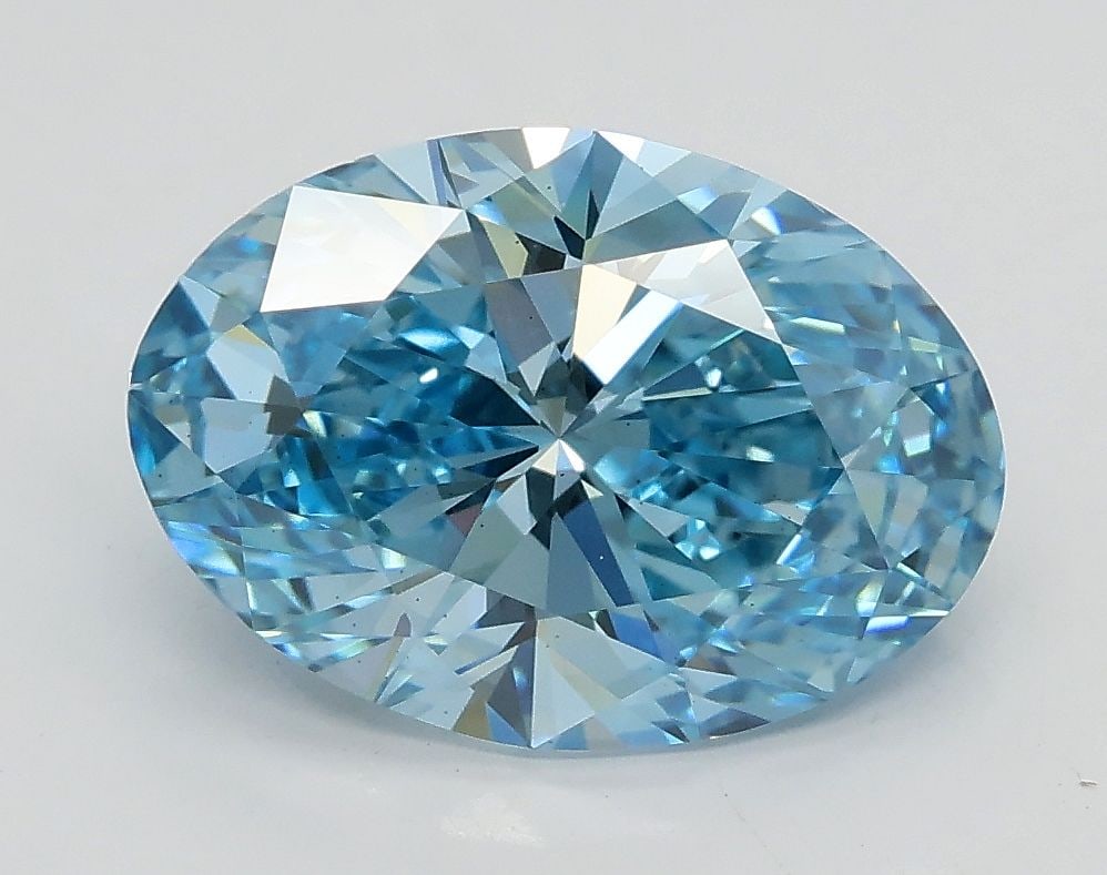 Loose Diamond - OVAL 2.5ct Fancy Intense Blue VS2: Loose Diamond - OVAL 2.5ct Fancy Intense Blue VS2 Source: This is a real non-mined Diamond that has been grown in a lab Shape: OVAL Carats: 2.5 Color: Fancy Intense Blue Certification: IGI Video: