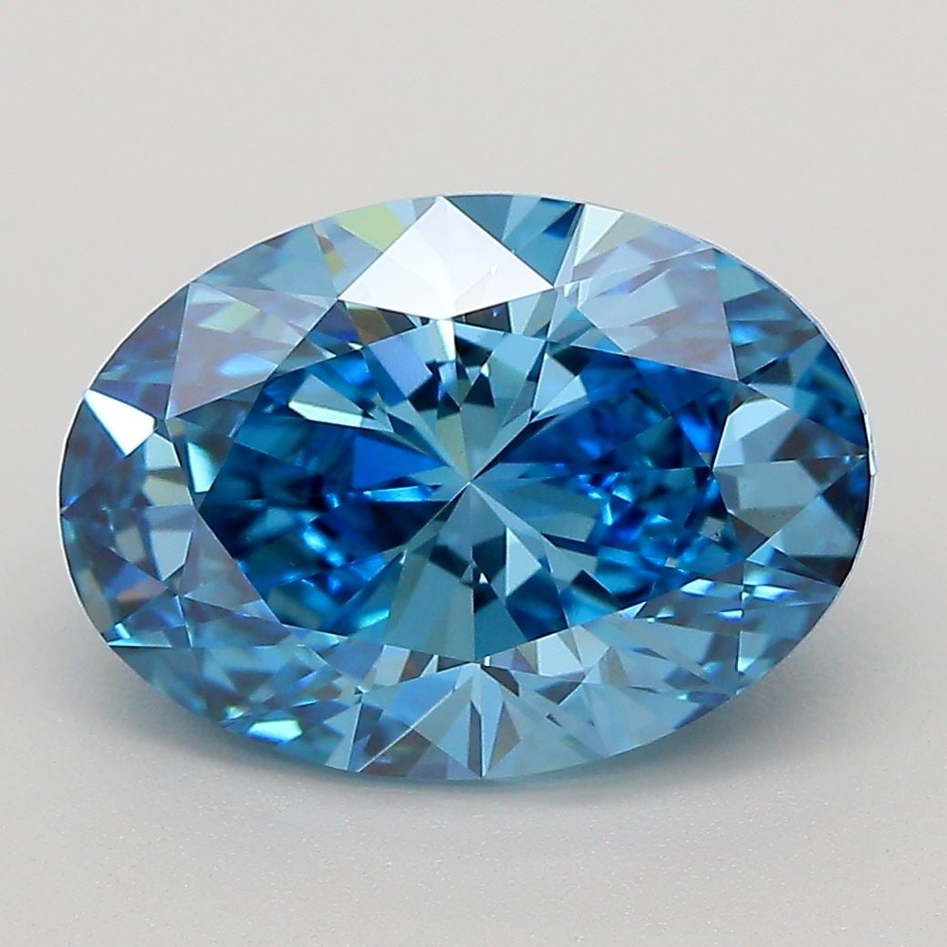 Loose Diamond - OVAL 4.08ct Fancy Vivid Blue VS1: Loose Diamond - OVAL 4.08ct Fancy Vivid Blue VS1 Source: This is a real non-mined Diamond that has been grown in a lab Shape: OVAL Carats: 4.08 Color: Fancy Vivid Blue Certification: IGI Video: