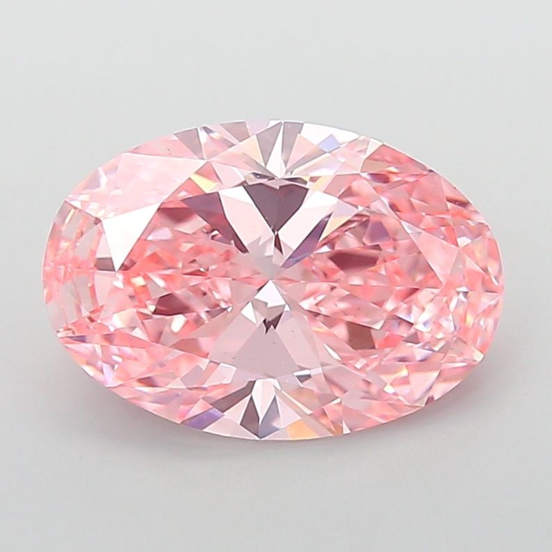 Loose Diamond - OVAL 7.54ct Fancy Vivid Pink VS1: Loose Diamond - OVAL 7.54ct Fancy Vivid Pink VS1 Source: This is a real non-mined Diamond that has been grown in a lab Shape: OVAL Carats: 7.54 Color: Fancy Vivid Pink Certification: IGI Video: