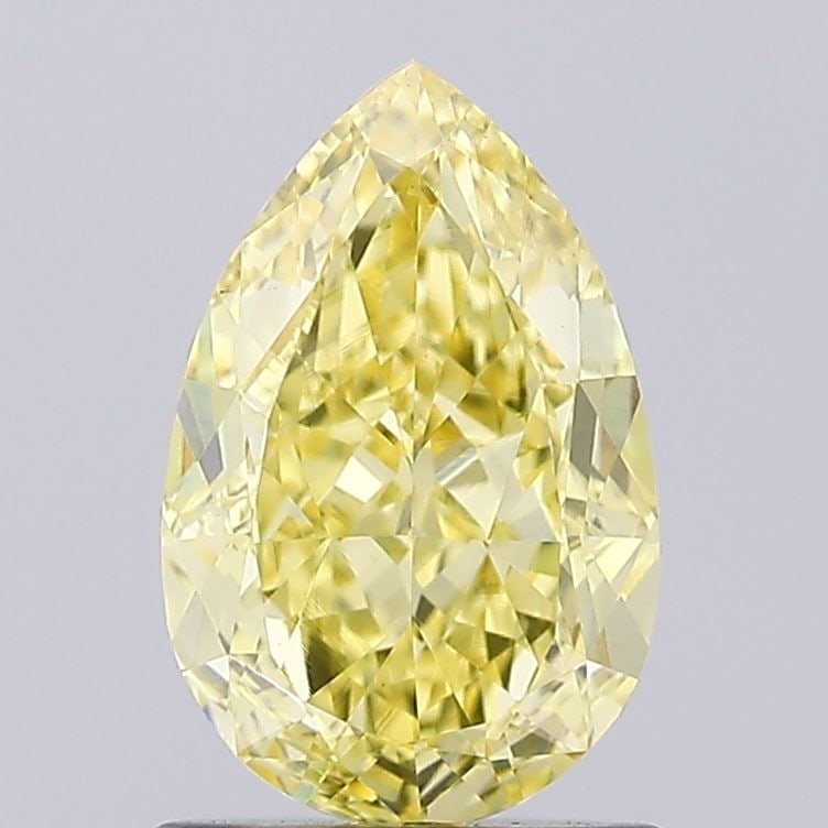 Loose Diamond - PEAR 1.41ct Fancy Intense Yellow VS1: Loose Diamond - PEAR 1.41ct Fancy Intense Yellow VS1 Source: This is a real non-mined Diamond that has been grown in a lab Shape: PEAR Carats: 1.41 Color: Fancy Intense Yellow Certification: IGI Video