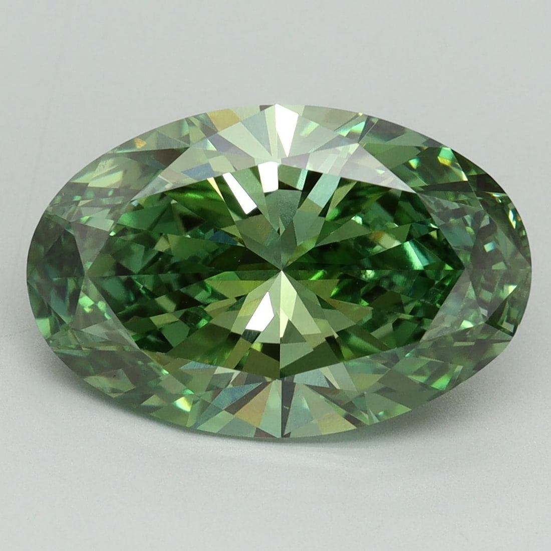 Loose Diamond - OVAL 5.02ct Fancy Vivid Green VS1 (1 of 1)