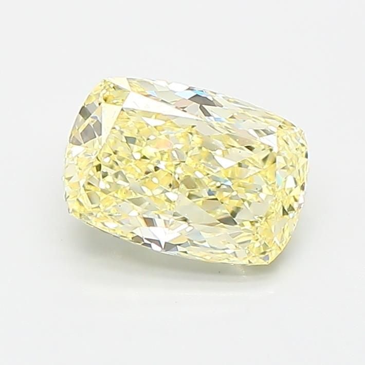 Loose Diamond - CUSHION MODIFIED 1.04ct Fancy Yellow VS1: Loose Diamond - CUSHION MODIFIED 1.04ct Fancy Yellow VS1 Source: This is a real non-mined Diamond that has been grown in a lab Shape: CUSHION MODIFIED Carats: 1.04 Color: Fancy Yellow Certification: I