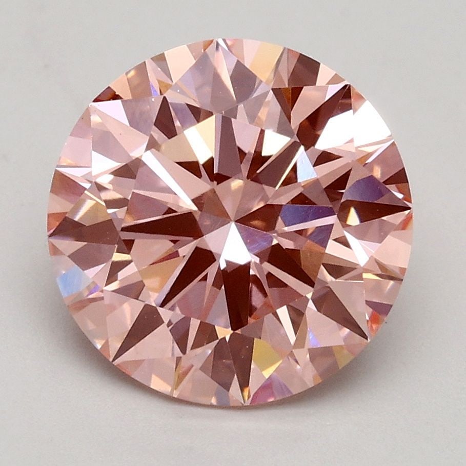 Ideal Loose Diamond - ROUND 2.41ct Fancy Intense Pink VVS2: Ideal Loose Diamond - ROUND 2.41ct Fancy Intense Pink VVS2 Source: This is a real non-mined Diamond that has been grown in a lab Shape: ROUND Carats: 2.41 Color: Fancy Intense Pink Certification: IGI 