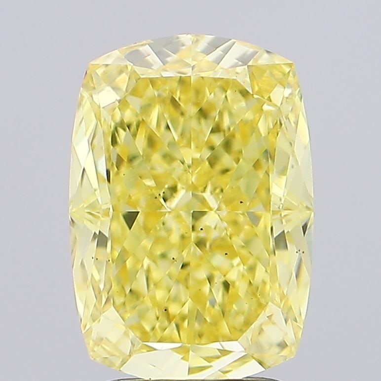Loose Diamond - CUSHION MODIFIED 3.01ct Fancy Intense Yellow VS2: Loose Diamond - CUSHION MODIFIED 3.01ct Fancy Intense Yellow VS2 Source: This is a real non-mined Diamond that has been grown in a lab Shape: CUSHION MODIFIED Carats: 3.01 Color: Fancy Intense Yellow 