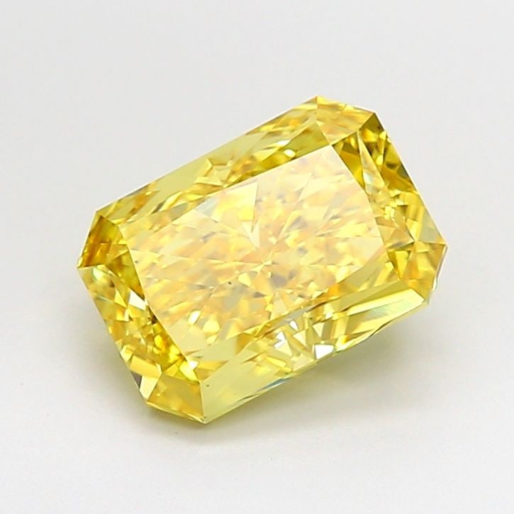 Loose Diamond - RADIANT 2.53ct Fancy Vivid Yellow VS1: Loose Diamond - RADIANT 2.53ct Fancy Vivid Yellow VS1 Source: This is a real non-mined Diamond that has been grown in a lab Shape: RADIANT Carats: 2.53 Color: Fancy Vivid Yellow Certification: IGI Vid