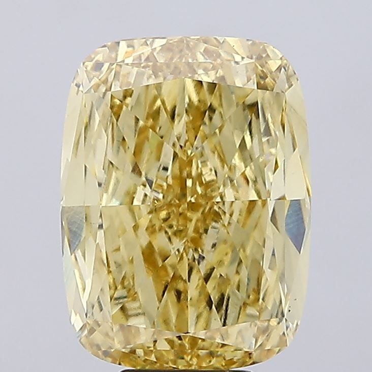 Loose Diamond - CUSHION MODIFIED 10.27ct Fancy Intense Yellow VS1: Loose Diamond - CUSHION MODIFIED 10.27ct Fancy Intense Yellow VS1 Source: This is a real non-mined Diamond that has been grown in a lab Shape: CUSHION MODIFIED Carats: 10.27 Color: Fancy Intense Yello