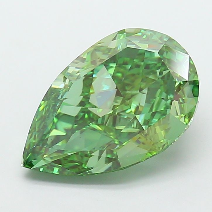 Loose Diamond - PEAR 6.55ct Fancy Vivid Green VVS2 (1 of 1)