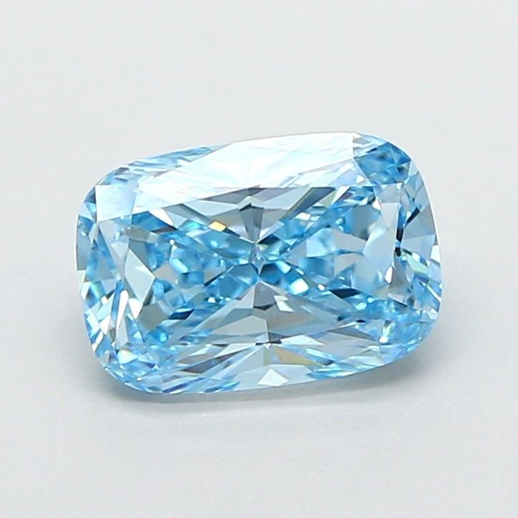 Loose Diamond - CUSHION MODIFIED 1.53ct Fancy Vivid Blue VVS2: Loose Diamond - CUSHION MODIFIED 1.53ct Fancy Vivid Blue VVS2 Source: This is a real non-mined Diamond that has been grown in a lab Shape: CUSHION MODIFIED Carats: 1.53 Color: Fancy Vivid Blue