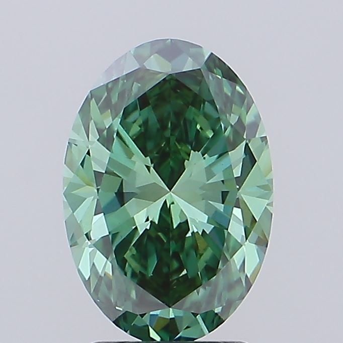 Loose Diamond - OVAL 2.52ct Fancy Vivid Green VS1 (1 of 1)