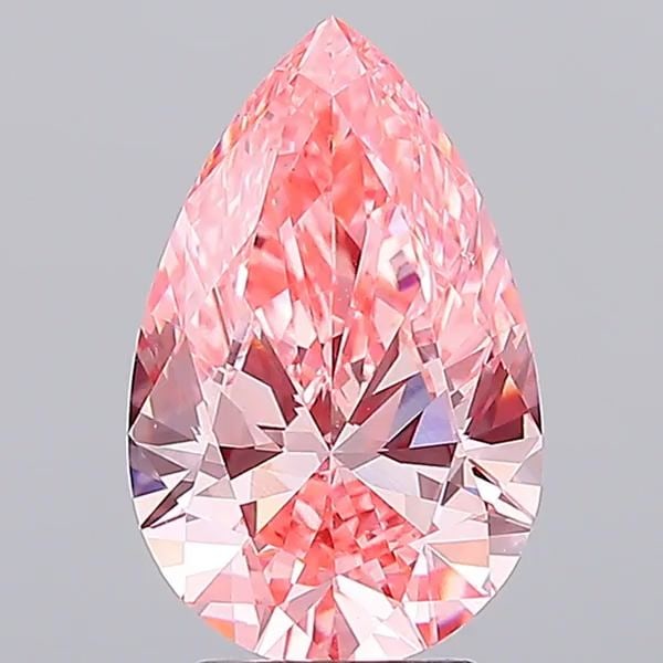 Loose Diamond - PEAR 4.01ct Fancy Vivid Pink VS2: Loose Diamond - PEAR 4.01ct Fancy Vivid Pink VS2 Source: This is a real non-mined Diamond that has been grown in a lab Shape: PEAR Carats: 4.01 Color: Fancy Vivid Pink Certification: IGI Video: