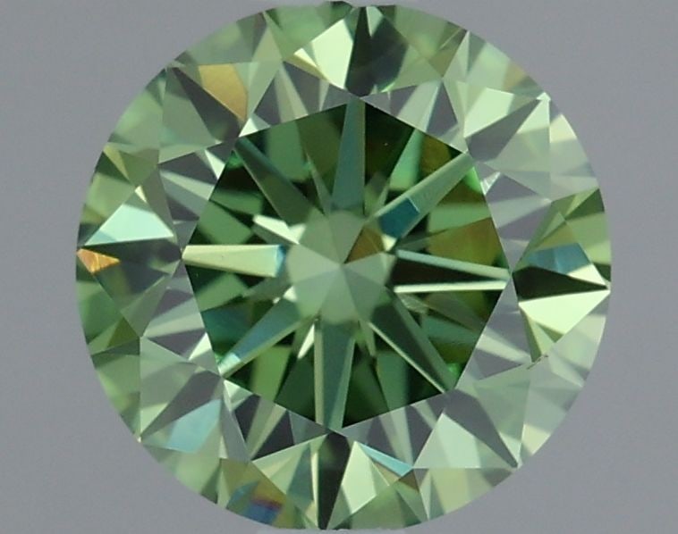 Loose Diamond - ROUND 1.05ct Fancy Vivid Green VVS2: Loose Diamond - ROUND 1.05ct Fancy Vivid Green VVS2 Source: This is a real non-mined Diamond that has been grown in a lab Shape: ROUND Carats: 1.05 Color: Fancy Vivid Green Certification: IGI Video: