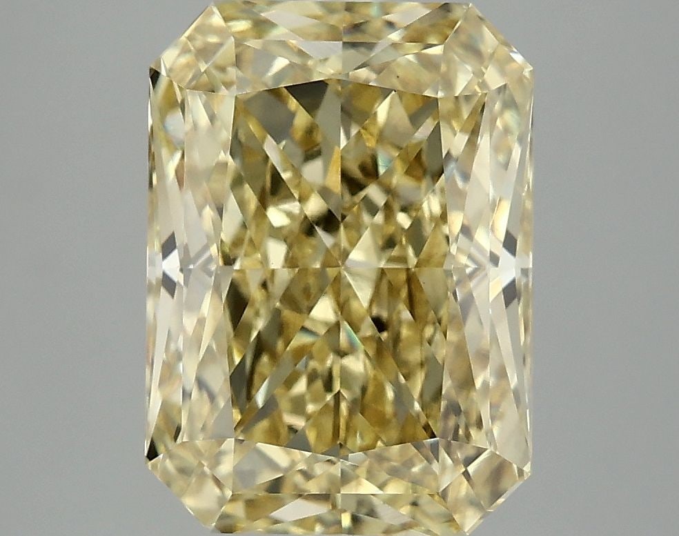 Loose Diamond - RADIANT 5.03ct Fancy Vivid Yellow VS1: Loose Diamond - RADIANT 5.03ct Fancy Vivid Yellow VS1 Source: This is a real non-mined Diamond that has been grown in a lab Shape: RADIANT Carats: 5.03 Color: Fancy Vivid Yellow Certification: IGI Vid