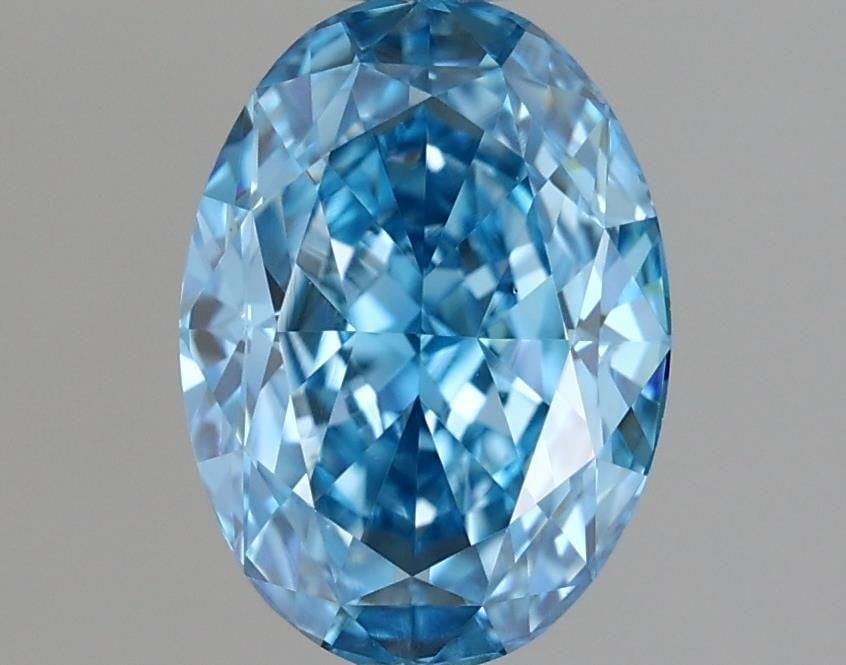 Loose Diamond - OVAL 1.33ct Fancy Vivid Blue VS1: Loose Diamond - OVAL 1.33ct Fancy Vivid Blue VS1 Source: This is a real non-mined Diamond that has been grown in a lab Shape: OVAL Carats: 1.33 Color: Fancy Vivid Blue Certification: IGI Video: