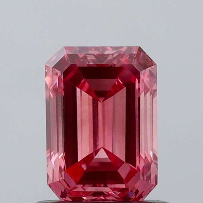 Loose Diamond - EMERALD 0.89ct Fancy Dark Reddish Pink VVS1: Loose Diamond - EMERALD 0.89ct Fancy Dark Reddish Pink VVS1 Source: This is a real non-mined Diamond that has been grown in a lab Shape: EMERALD Carats: 0.89 Color: Fancy Dark Reddish Pink Certificati