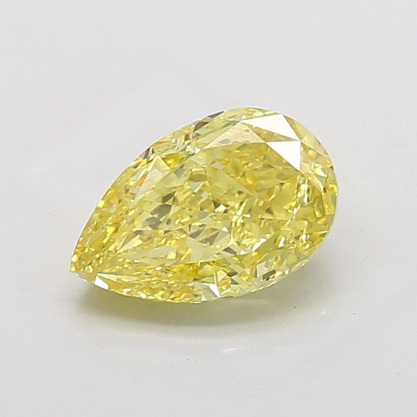 Loose Diamond - PEAR 4.12ct Fancy Vivid Yellow VS1: Loose Diamond - PEAR 4.12ct Fancy Vivid Yellow VS1 Source: This is a real non-mined Diamond that has been grown in a lab Shape: PEAR Carats: 4.12 Color: Fancy Vivid Yellow Certification: IGI Additiona