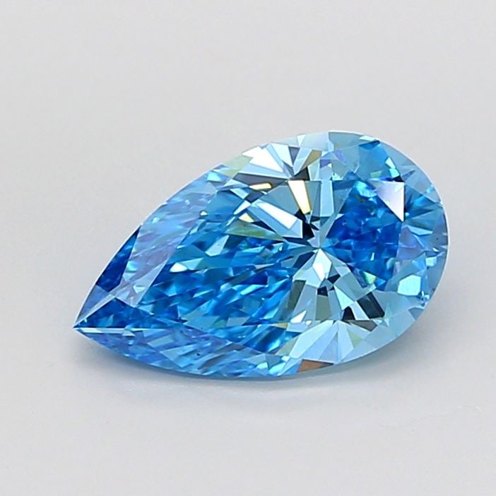 Loose Diamond - PEAR 2.0ct Fancy Vivid Blue VS2: Loose Diamond - PEAR 2.0ct Fancy Vivid Blue VS2 Source: This is a real non-mined Diamond that has been grown in a lab Shape: PEAR Carats: 2.0 Color: Fancy Vivid Blue Certification: IGI Video: