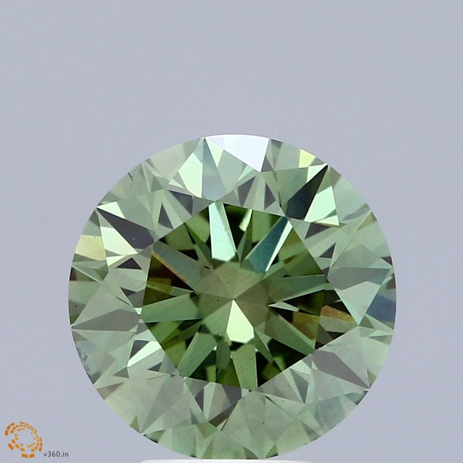 Ideal Loose Diamond - ROUND 4.0ct Fancy Vivid Green VS2: Ideal Loose Diamond - ROUND 4.0ct Fancy Vivid Green VS2 Source: This is a real non-mined Diamond that has been grown in a lab Shape: ROUND Carats: 4.0 Color: Fancy Vivid Green Certification: IGI Video