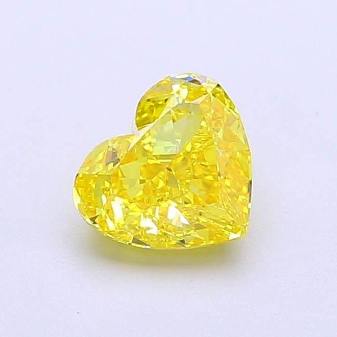 Loose Diamond - HEART 1.03ct Fancy Vivid Yellow VS1: Loose Diamond - HEART 1.03ct Fancy Vivid Yellow VS1 Source: This is a real non-mined Diamond that has been grown in a lab Shape: HEART Carats: 1.03 Color: Fancy Vivid Yellow Certification: IGI Video: