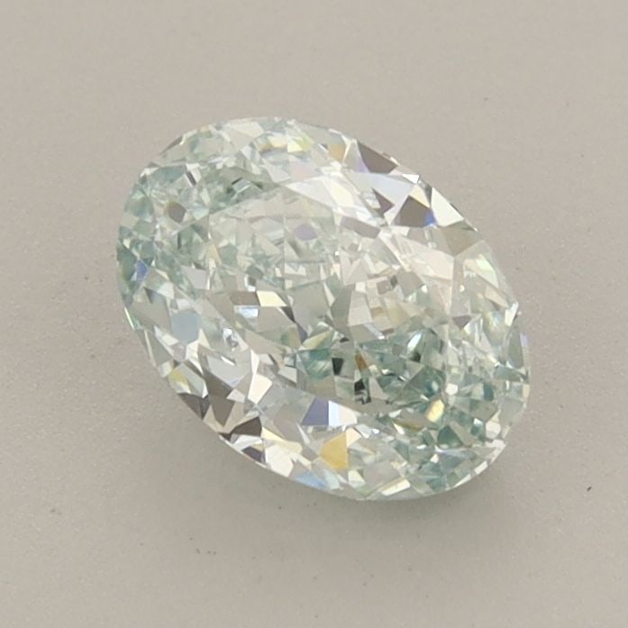 Loose Diamond - OVAL 0.95ct Fancy Blueish Green VS2: Loose Diamond - OVAL 0.95ct Fancy Blueish Green VS2 Source: This is a real non-mined Diamond that has been grown in a lab Shape: OVAL Carats: 0.95 Color: Fancy Blueish Green Certification: IGI Video: