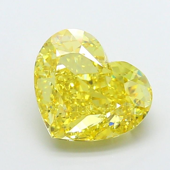 Loose Diamond - HEART 5.68ct Fancy Vivid Yellow VS1: Loose Diamond - HEART 5.68ct Fancy Vivid Yellow VS1 Source: This is a real non-mined Diamond that has been grown in a lab Shape: HEART Carats: 5.68 Color: Fancy Vivid Yellow Certification: IGI Video: