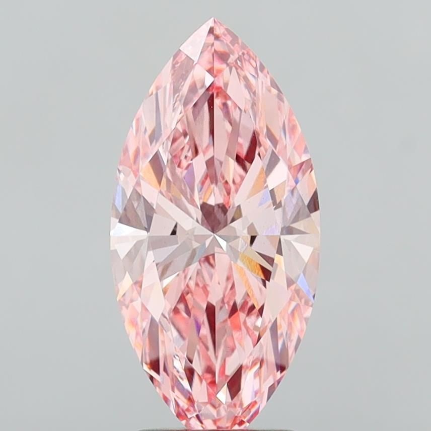 Loose Diamond - MARQUISE 4.01ct Fancy Vivid Pink VS1: Loose Diamond - MARQUISE 4.01ct Fancy Vivid Pink VS1 Source: This is a real non-mined Diamond that has been grown in a lab Shape: MARQUISE Carats: 4.01 Color: Fancy Vivid Pink Certification: IGI Video