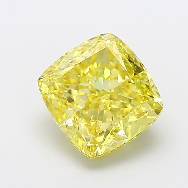 Loose Diamond - CUSHION MODIFIED 3.87ct Fancy Vivid Yellow VS1: Loose Diamond - CUSHION MODIFIED 3.87ct Fancy Vivid Yellow VS1 Source: This is a real non-mined Diamond that has been grown in a lab Shape: CUSHION MODIFIED Carats: 3.87 Color: Fancy Vivid Yellow Cert