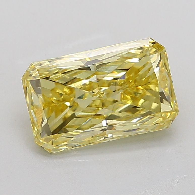 Loose Diamond - RADIANT 4.03ct Fancy Intense Yellow VS2: Loose Diamond - RADIANT 4.03ct Fancy Intense Yellow VS2 Source: This is a real non-mined Diamond that has been grown in a lab Shape: RADIANT Carats: 4.03 Color: Fancy Intense Yellow Certification: IGI