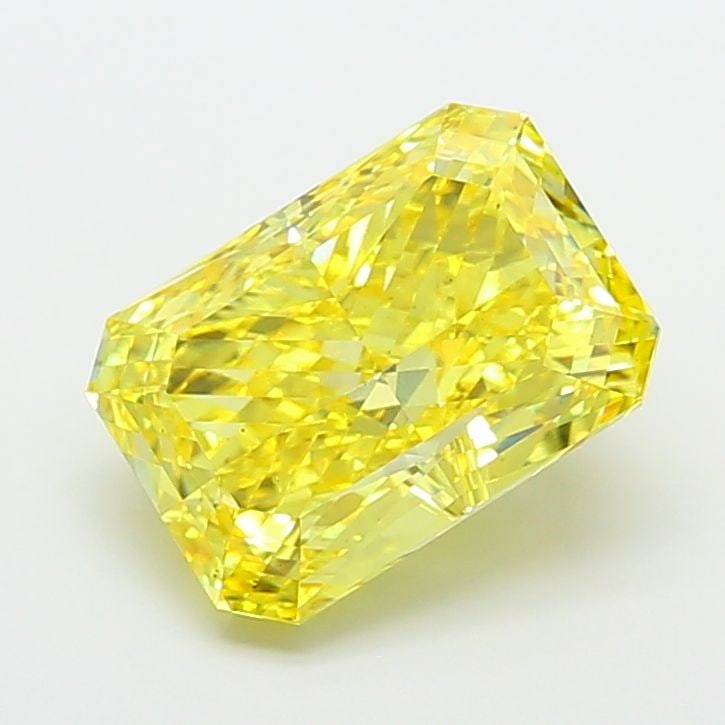 Loose Diamond - RADIANT 6.52ct Fancy Vivid Yellow VS1: Loose Diamond - RADIANT 6.52ct Fancy Vivid Yellow VS1 Source: This is a real non-mined Diamond that has been grown in a lab Shape: RADIANT Carats: 6.52 Color: Fancy Vivid Yellow Certification: IGI Vid