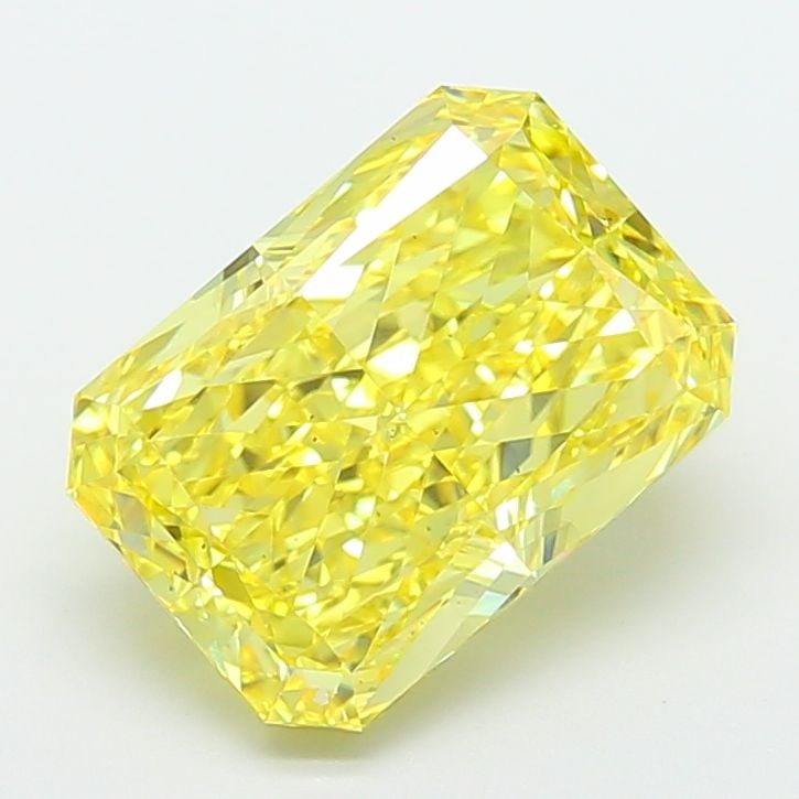 Loose Diamond - RADIANT 5.06ct Fancy Vivid Yellow VS2: Loose Diamond - RADIANT 5.06ct Fancy Vivid Yellow VS2 Source: This is a real non-mined Diamond that has been grown in a lab Shape: RADIANT Carats: 5.06 Color: Fancy Vivid Yellow Certification: IGI Vid