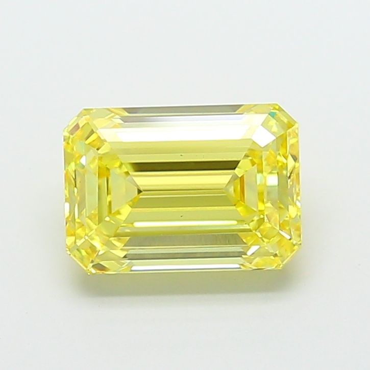 Loose Diamond - EMERALD 4.77ct Fancy Intense Yellow VS1: Loose Diamond - EMERALD 4.77ct Fancy Intense Yellow VS1 Source: This is a real non-mined Diamond that has been grown in a lab Shape: EMERALD Carats: 4.77 Color: Fancy Intense Yellow Certification: IGI