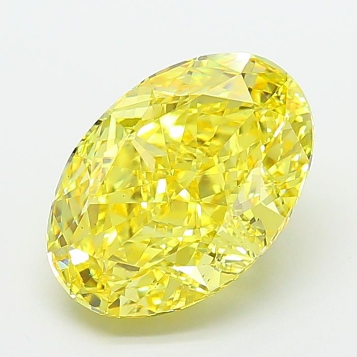 Loose Diamond - OVAL 5.58ct Fancy Vivid Yellow VS1: Loose Diamond - OVAL 5.58ct Fancy Vivid Yellow VS1 Source: This is a real non-mined Diamond that has been grown in a lab Shape: OVAL Carats: 5.58 Color: Fancy Vivid Yellow Certification: IGI Video: