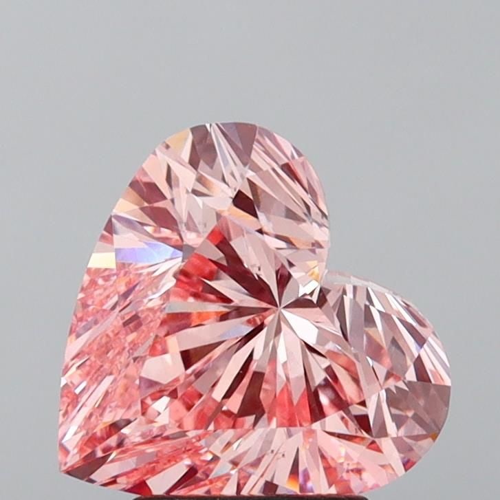 Loose Diamond - HEART 3.14ct Fancy Intense Pink VS1: Loose Diamond - HEART 3.14ct Fancy Intense Pink VS1 Source: This is a real non-mined Diamond that has been grown in a lab Shape: HEART Carats: 3.14 Color: Fancy Intense Pink Certification: IGI Video: