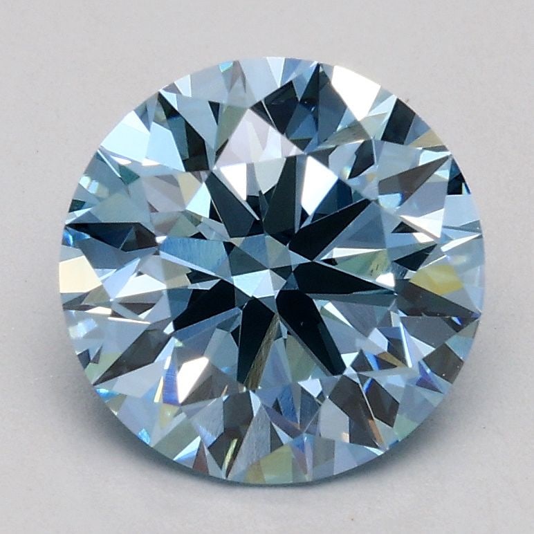 Ideal Loose Diamond - ROUND 1.56ct Fancy Blue VS1: Ideal Loose Diamond - ROUND 1.56ct Fancy Blue VS1 Source: This is a real non-mined Diamond that has been grown in a lab Shape: ROUND Carats: 1.56 Color: Fancy Blue Certification: IGI Video: