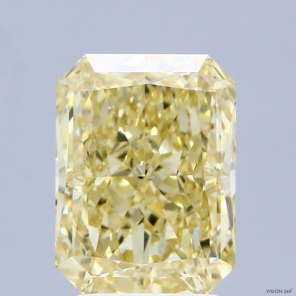 Loose Diamond - RADIANT 2.84ct Fancy Intense Yellow VS1: Loose Diamond - RADIANT 2.84ct Fancy Intense Yellow VS1 Source: This is a real non-mined Diamond that has been grown in a lab Shape: RADIANT Carats: 2.84 Color: Fancy Intense Yellow Certification: IGI