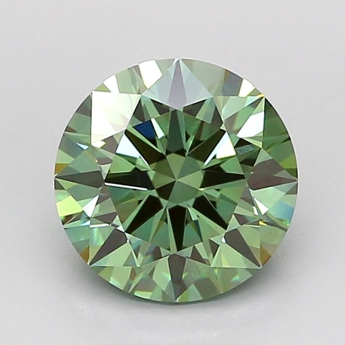 Ideal Loose Diamond - ROUND 2.09ct Fancy Vivid Green VVS2: Ideal Loose Diamond - ROUND 2.09ct Fancy Vivid Green VVS2 Source: This is a real non-mined Diamond that has been grown in a lab Shape: ROUND Carats: 2.09 Color: Fancy Vivid Green Certification: IGI Vi