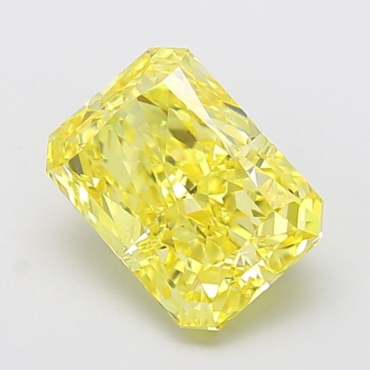 Loose Diamond - RADIANT 4.6ct Fancy Intense Yellow VVS2: Loose Diamond - RADIANT 4.6ct Fancy Intense Yellow VVS2 Source: This is a real non-mined Diamond that has been grown in a lab Shape: RADIANT Carats: 4.6 Color: Fancy Intense Yellow Certification: IGI 