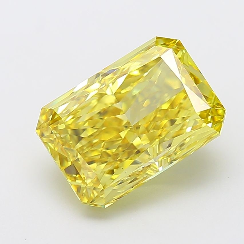 Loose Diamond - RADIANT 7.03ct Fancy Vivid Yellow VS2: Loose Diamond - RADIANT 7.03ct Fancy Vivid Yellow VS2 Source: This is a real non-mined Diamond that has been grown in a lab Shape: RADIANT Carats: 7.03 Color: Fancy Vivid Yellow Certification: IGI Vid