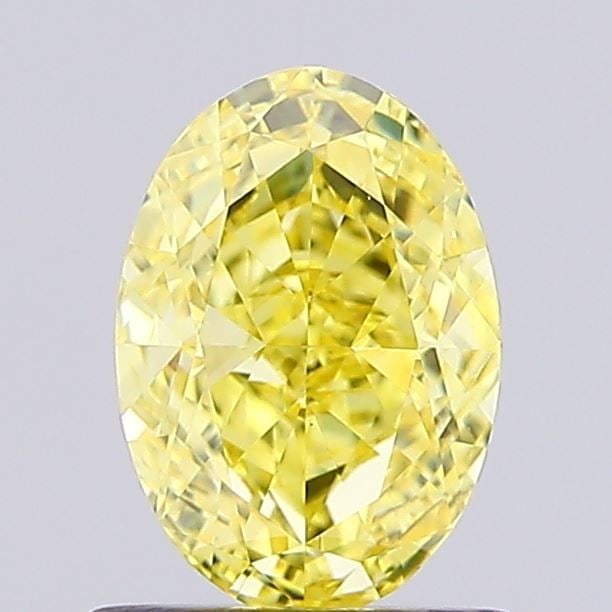 Loose Diamond - OVAL 1.17ct Fancy Vivid Yellow VS1: Loose Diamond - OVAL 1.17ct Fancy Vivid Yellow VS1 Source: This is a real non-mined Diamond that has been grown in a lab Shape: OVAL Carats: 1.17 Color: Fancy Vivid Yellow Certification: IGI Video: