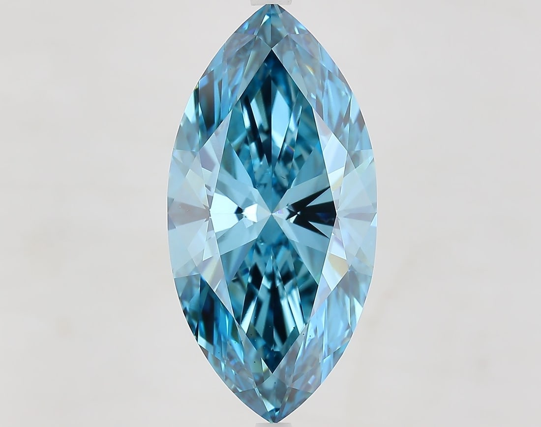 Loose Diamond - MARQUISE 9.21ct Fancy Vivid Blue VS1: Loose Diamond - MARQUISE 9.21ct Fancy Vivid Blue VS1 Source: This is a real non-mined Diamond that has been grown in a lab Shape: MARQUISE Carats: 9.21 Color: Fancy Vivid Blue Certification: IGI
