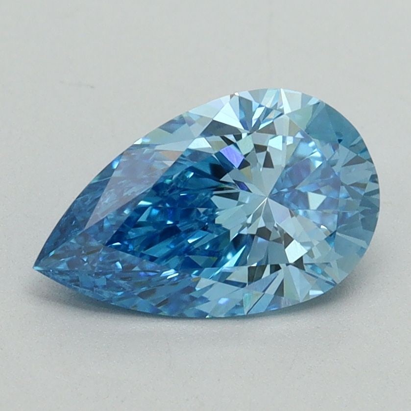 Loose Diamond - PEAR 1.25ct Fancy Vivid Blue VVS2: Loose Diamond - PEAR 1.25ct Fancy Vivid Blue VVS2 Source: This is a real non-mined Diamond that has been grown in a lab Shape: PEAR Carats: 1.25 Color: Fancy Vivid Blue Certification: IGI Video: