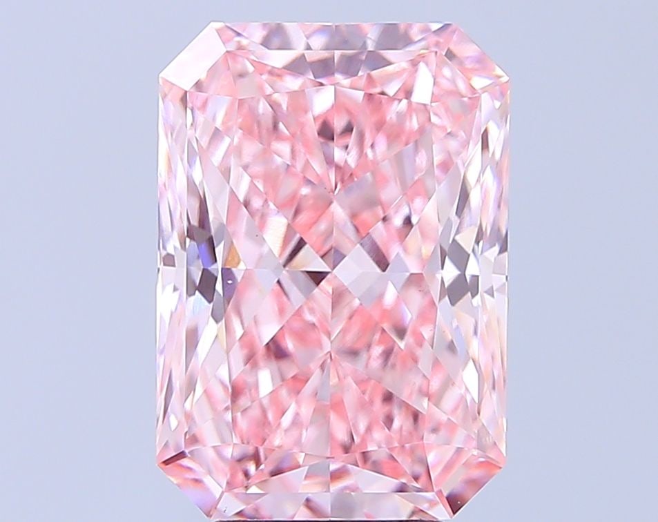 Loose Diamond - RADIANT 6.06ct Fancy Vivid Pink VVS2: Loose Diamond - RADIANT 6.06ct Fancy Vivid Pink VVS2 Source: This is a real non-mined Diamond that has been grown in a lab Shape: RADIANT Carats: 6.06 Color: Fancy Vivid Pink Certification: IGI