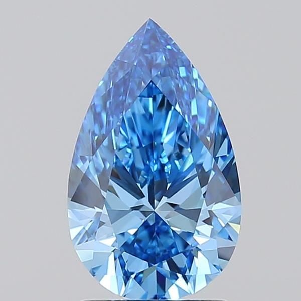 Loose Diamond - PEAR 1.52ct Fancy Vivid Blue VVS2: Loose Diamond - PEAR 1.52ct Fancy Vivid Blue VVS2 Source: This is a real non-mined Diamond that has been grown in a lab Shape: PEAR Carats: 1.52 Color: Fancy Vivid Blue Certification: IGI Video:
