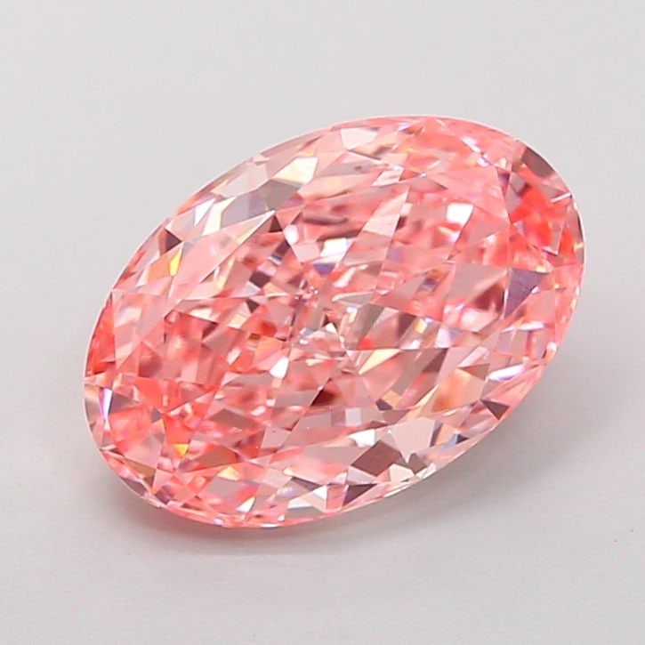 Loose Diamond - OVAL 2.68ct Fancy Vivid Pink VS1: Loose Diamond - OVAL 2.68ct Fancy Vivid Pink VS1 Source: This is a real non-mined Diamond that has been grown in a lab Shape: OVAL Carats: 2.68 Color: Fancy Vivid Pink Certification: IGI Video: