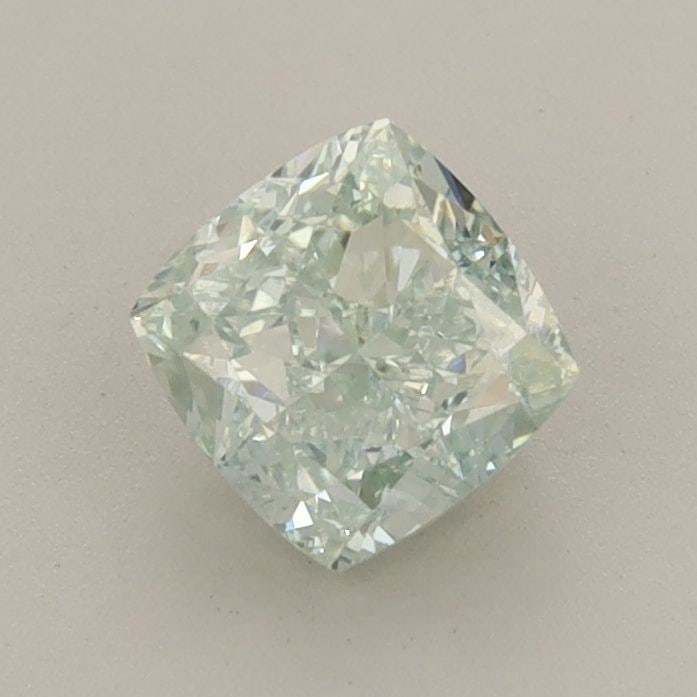 Loose Diamond - CUSHION MODIFIED 0.97ct Fancy Green VS1: Loose Diamond - CUSHION MODIFIED 0.97ct Fancy Green VS1 Source: This is a real non-mined Diamond that has been grown in a lab Shape: CUSHION MODIFIED Carats: 0.97 Color: Fancy Green Certification: IGI