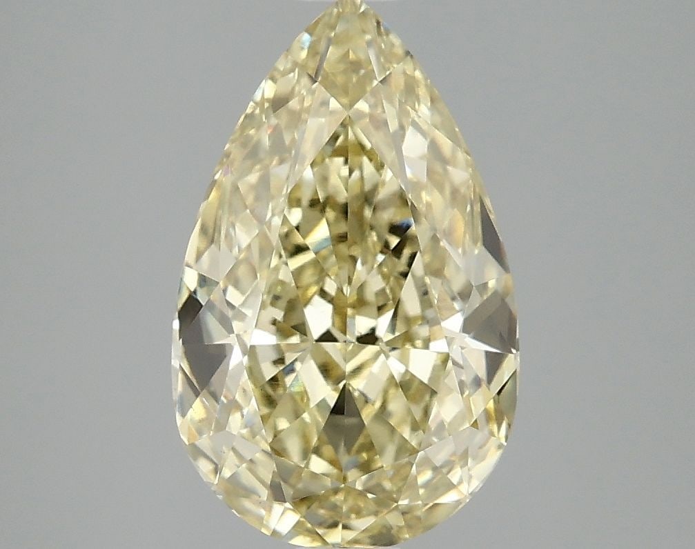 Loose Diamond - PEAR 3.09ct Fancy Intense Yellow VS1: Loose Diamond - PEAR 3.09ct Fancy Intense Yellow VS1 Source: This is a real non-mined Diamond that has been grown in a lab Shape: PEAR Carats: 3.09 Color: Fancy Intense Yellow Certification: IGI Video