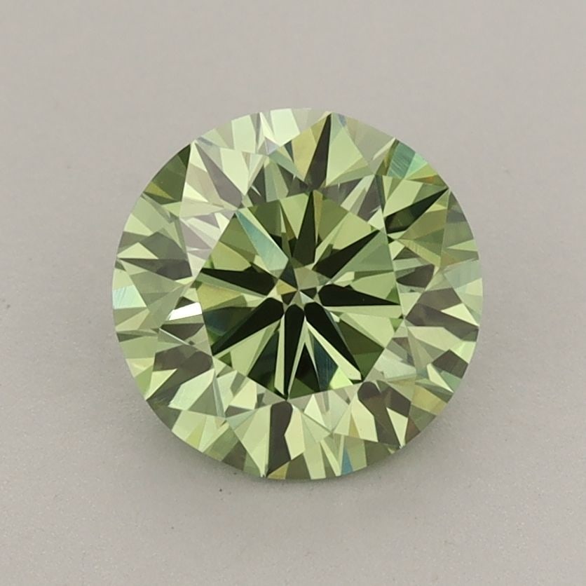 Loose Diamond - ROUND 1.56ct Fancy Vivid Green VVS2: Loose Diamond - ROUND 1.56ct Fancy Vivid Green VVS2 Source: This is a real non-mined Diamond that has been grown in a lab Shape: ROUND Carats: 1.56 Color: Fancy Vivid Green Certification: IGI Video:
